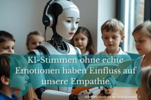 Mehr über den Artikel erfahren Wie KI-Stimmen ohne echte Emotionen unsere Empathie beeinflussen werden